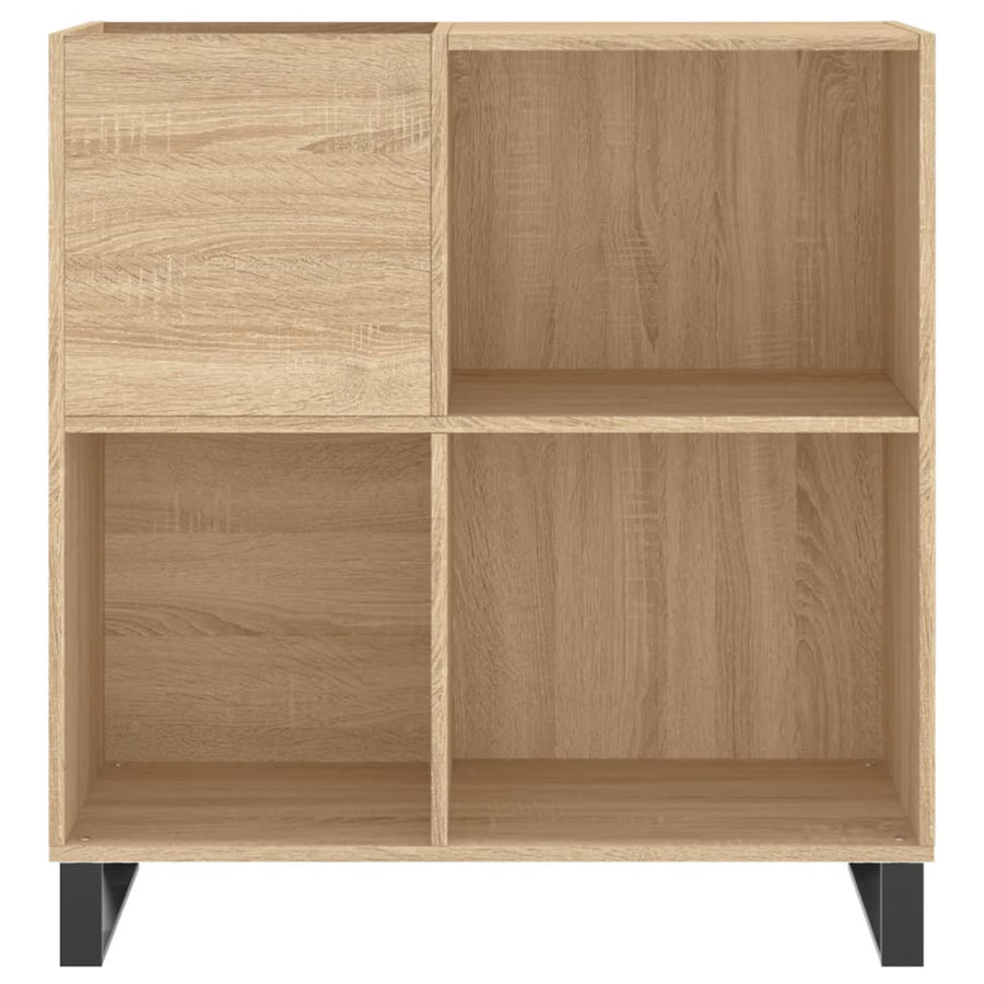 Record Cabinet Sonoma Oak 84.5x38x89 cm Engineered Wood