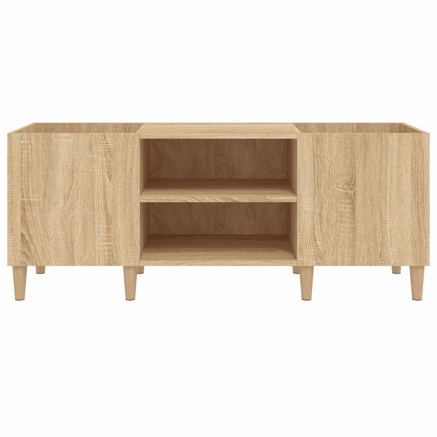 Record Cabinet Sonoma Oak 121x38x48 cm Engineered Wood
