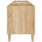 Record Cabinet Sonoma Oak 121x38x48 cm Engineered Wood