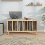 Record Cabinet Sonoma Oak 100x38x48 cm Engineered Wood - Side View