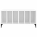 Record Cabinet White 100x38x48 cm Engineered Wood