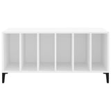 Record Cabinet White 100x38x48 cm Engineered Wood - 45-Degree Angle