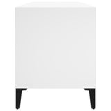 Record Cabinet White 100x38x48 cm Engineered Wood - Rear View
