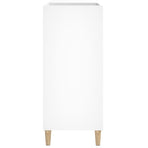 Record Cabinet White 84.5x38x89 cm Engineered Wood