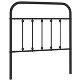 Metal Replace Headboard Black 90 cm