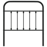 Metal Replace Headboard Black 90 cm
