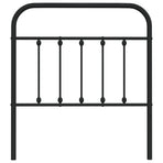 Metal Replace Headboard Black 90 cm