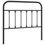 Metal Replace Headboard Black 107 cm