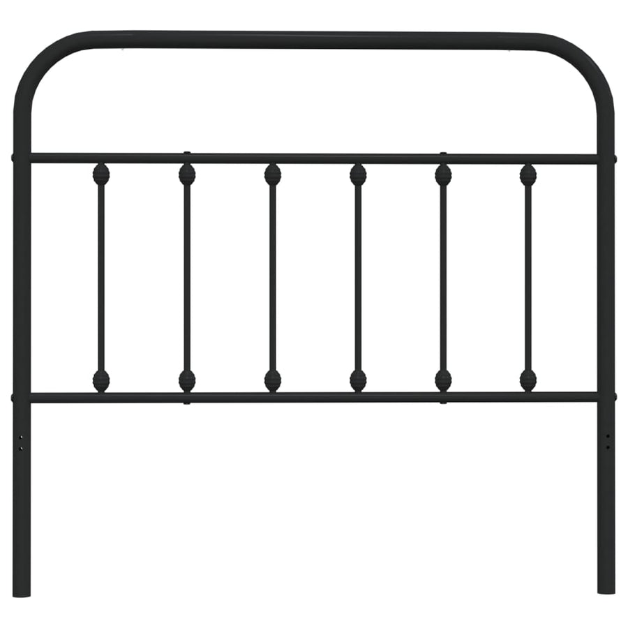 Metal Replace Headboard Black 107 cm