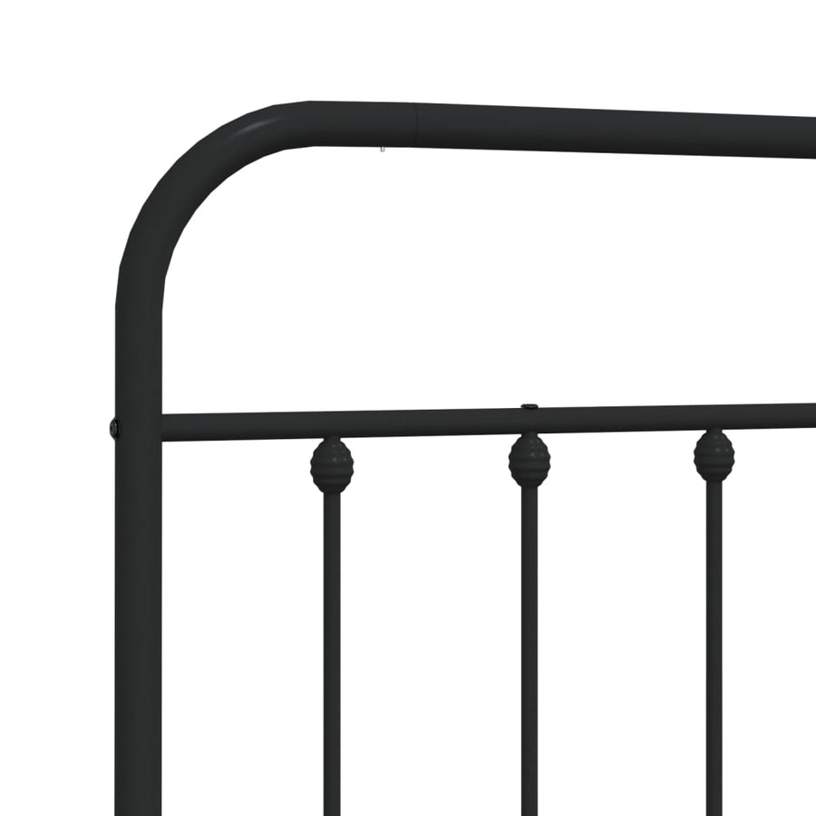 Metal Replace Headboard Black 107 cm