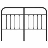 Metal Replace Headboard Black 135 cm