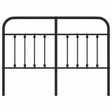 Metal Replace Headboard Black 135 cm - Top-Down View