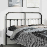 Metal Replace Headboard Black 135 cm
