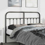 Metal Replace Headboard Black 135 cm