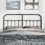 Metal Replace Headboard Black 150 cm