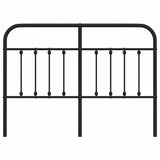 Metal Replace Headboard Black 150 cm