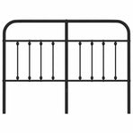 Metal Replace Headboard Black 150 cm