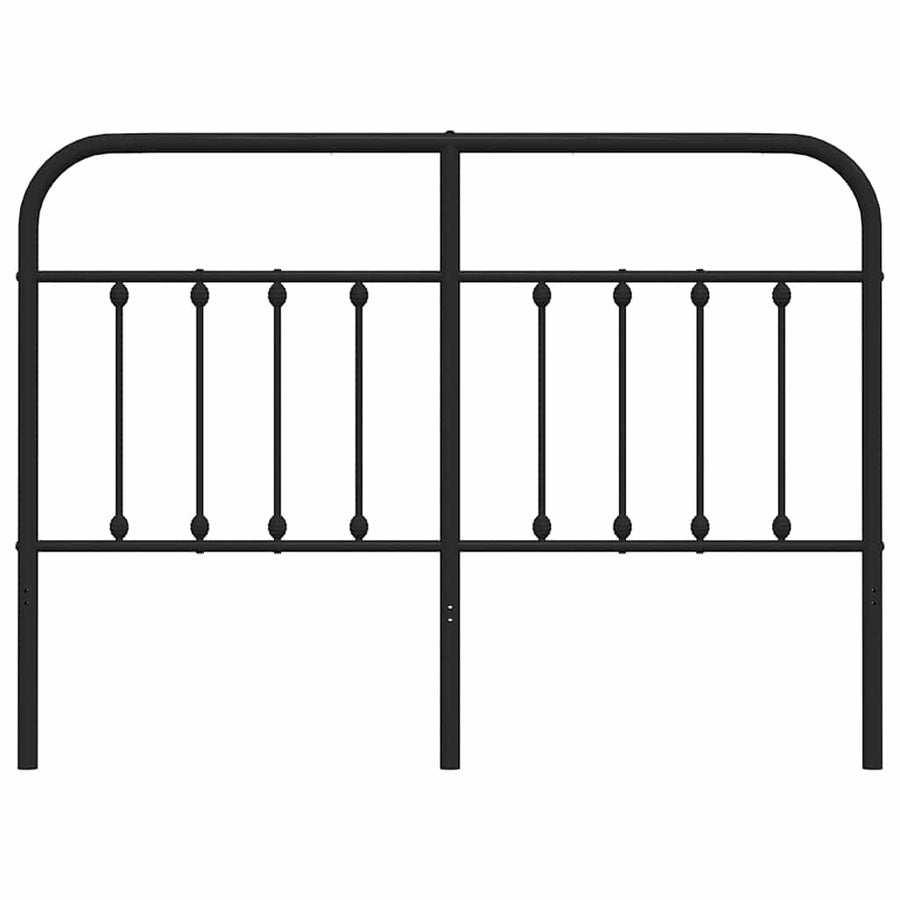 Metal Replace Headboard Black 150 cm