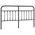 Metal Replace Headboard Black 180 cm