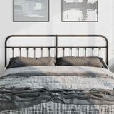 Metal Replace Headboard Black 180 cm - Side View