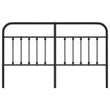 Metal Replace Headboard Black 180 cm