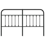 Metal Replace Headboard Black 180 cm
