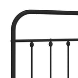 Metal Replace Headboard Black 180 cm - Rear View