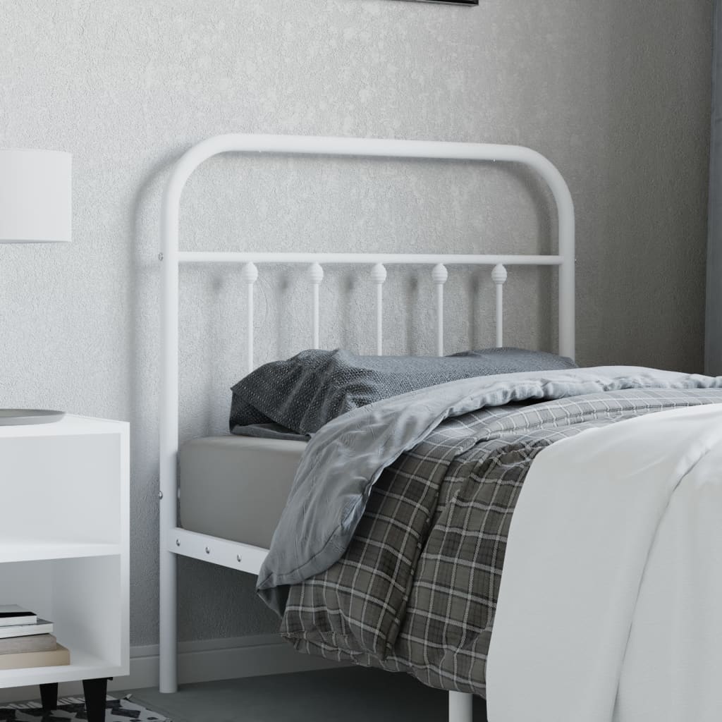 Metal Replace Headboard White 90 cm