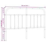 Metal Replace Headboard White 135 cm