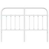 Metal Replace Headboard White 150 cm - Top-Down View
