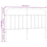 Metal Replace Headboard White 150 cm