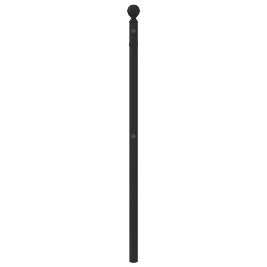 Metal Replace Headboard Black 90 cm
