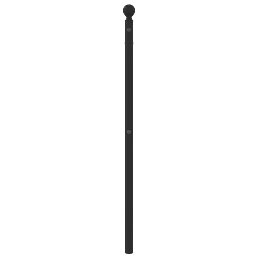 Metal Replace Headboard Black 90 cm