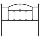 Metal Replace Headboard Black 107 cm