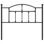 Metal Replace Headboard Black 107 cm