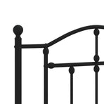 Metal Replace Headboard Black 107 cm