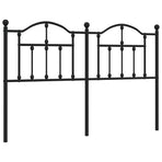 Metal Replace Headboard Black 135 cm
