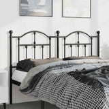 Metal Replace Headboard Black 135 cm