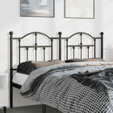 Metal Replace Headboard Black 150 cm