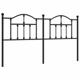 Metal Replace Headboard Black 180 cm