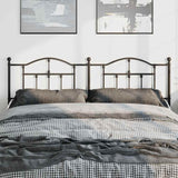 Metal Replace Headboard Black 180 cm