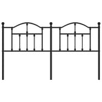 Metal Replace Headboard Black 180 cm
