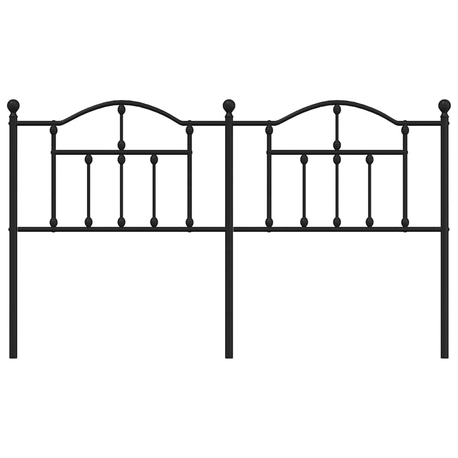 Metal Replace Headboard Black 180 cm