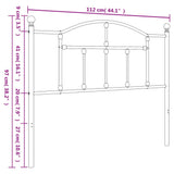 Metal Replace Headboard White 107 cm