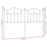 Metal Replace Headboard White 150 cm