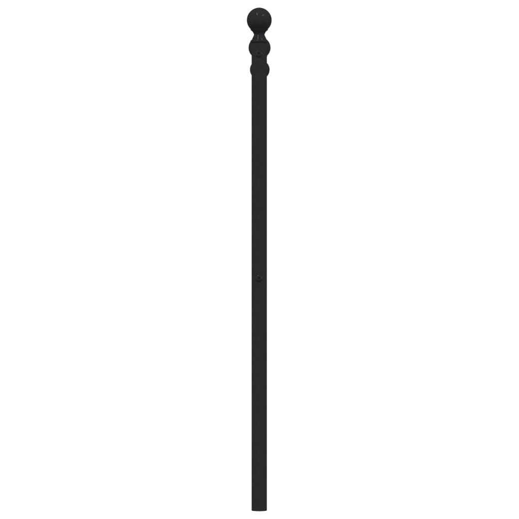 Metal Replace Headboard Black 90 cm