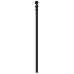 Metal Replace Headboard Black 90 cm