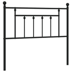 Metal Replace Headboard Black 107 cm