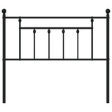 Metal Replace Headboard Black 107 cm