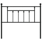 Metal Replace Headboard Black 107 cm